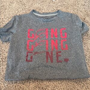 Old Navy Gray Tee with Red Graphic
